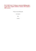 WGU D180 Task 2&colon; Writing an Annotated Bibliography &vert; Actual study complete Solutions &vert; Summer 2026 Updates &vert; 100&percnt; correct
