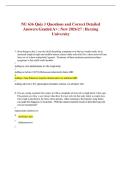 NU 636 Quiz 3 Questions and Correct Detailed Answers Graded A&plus; &vert; New 2026&sol;27 &vert; Herzing University