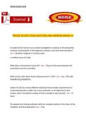 Private Security Exam Questions and Answers Graded A&plus; &ndash; Complete Certification Practice Test and Study Guide