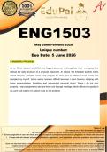 ENG1503 May June Portfolio &lpar;COMPLETE ANSWERS&rpar; 2026 - DUE 5 June 2026