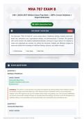 MHA 707 Exam B 140&plus; &lpar;2026 2027 Edition&rpar; Exam Prep Bank   100&percnt; Correct Solutions   Expert Rationales