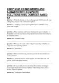 CISSP QUIZ 5&plus;6 QUESTIONS AND ANSWERS WITH COMPLETE SOLUTIONS 100&percnt; CORRECT RATED A&plus;