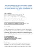 NRG 200 Pharmacology for Human Caring Nursing &ndash; Midterm Exam Actual Exam 2026&sol;2027&colon; Complete Exam-Style Questions with Detailed Rationales &vert; 100&percnt; Verified &vert; Pass Guaranteed &ndash; A&plus; Graded