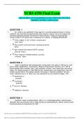 NURS 6550 Final Exam Questions & Answers 2024&ndash;2026 &vert; Advanced Practice Care of Adults in Acute Care Settings I &vert; AGACNP Final Exam Study Guide &vert; Acute Care&comma; Neurology&comma; Cardiology&comma; Respiratory & Critical Care Review