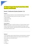 ATI Medical-Surgical Nursing Proctored Exam 2026 &vert; &NewLine;Questions and Rationales 
