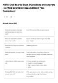 ABPD Oral Boards Exam &vert; Questions and Answers&NewLine;&vert; Verified Solutions &vert; 2026 Edition &vert; Pass&NewLine;Guaranteed