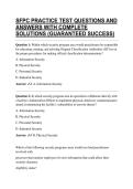 SFPC PRACTICE TEST QUESTIONS AND ANSWERS WITH COMPLETE SOLUTIONS &lpar;GUARANTEED SUCCESS&rpar;