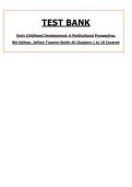 Early Childhood Development 8th Edition Test Bank PDF &vert; Trawick-Smith Chapters 1-18