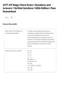 AVIT 415 Final Exam &vert; Questions and Answers &vert;&NewLine;Verified Solutions &vert; 2026 Edition &vert; Pass&NewLine;Guaranteed