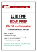 LEIK FNP Exam Prep &vert; 600&plus; Family Nurse Practitioner Practice Questions &lpar;PDF&rpar;