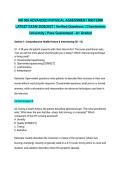 NR 509 MIDTERM EXAM STUDY BUNDLE 2026&sol;2027 &vert; Advanced Physical Assessment Questions with Verified Answers &vert; Chamberlain University &vert; Pass Guaranteed - A&plus; Graded