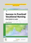 Updated Latest 2026&ndash;2027 Test Bank For Success In Practical Vocational Nursing 9th Edition By Knecht Complete Questions Answers And Exam Preparation Study Resource For Practical Nursing Vocational Nursing And Healthcare Courses Assignments Quizzes Midterm