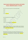 Home Inspector National Exam Questions with Verified &NewLine;Answers &vert;2026&sol;2027 Update &vert; A&plus; Graded 