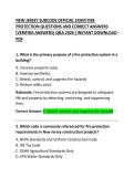 NEW JERSEY Subcode Official Exam &lpar;Fire Protection&rpar; Questions and Correct Answers &vert; Complete Building Code Certification Study Guide