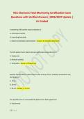 NCC Electronic Fetal Monitoring Certification Exam &NewLine;Questions with Verified Answers &vert;2026&sol;2027 Update &vert; &NewLine;A&plus; Graded