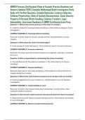 ABMDI &lpar;Forensic Certification&rpar; Chain of Custody Practice Questions and Answers Updated 2026 &vert; Complete Medicolegal Death Investigation Study Guide with Verified Questions&comma; Detailed Rationales&comma; Evidence Collection&comma; Evidence Preservation&comma; Chain of Custody D