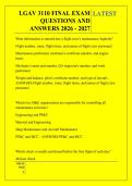 LGAV 3110 FINAL EXAM &NewLine;QUESTIONS AND &NewLine;ANSWERS 2026 - 2027