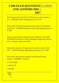 C200 EXAM QUESTIONS &NewLine;AND ANSWERS 2026 - &NewLine;2027