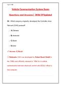 VEHICLE COMMUNICATION SYSTEM EXAM &ndash; 200&plus; QUESTIONS & ANSWERS &vert; CAN&comma; LIN&comma; FLEXRAY&comma; MOST&comma; ETHERNET&comma; OBD-II&comma; UDS & DIAGNOSTICS&NewLine;&NewLine;