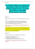 Air Methods Critical Care Transport Exam Preparation and Study Guide 2026&sol;2027&colon; Comprehensive Review for Flight Paramedics and Critical Care Clinicians