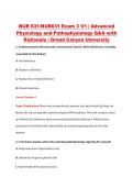 NUR631 Exam 3 V1&ndash;V3 &vert; NUR 631 Exam 3 V1&ndash;V3 &vert; Advanced Physiology and Pathophysiology &vert; Grand Canyon University &vert; Complete Exam Bundle with Detailed Verified Answers