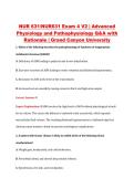 NUR631 Exam 4 V1&ndash;V3 &vert; NUR 631 Exam 4 V1&ndash;V3 &vert; Advanced Physiology and Pathophysiology &vert; Grand Canyon University &vert; Complete Exam Bundle with Detailed Verified Answers