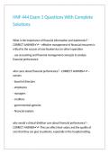 HNF 444 Exam 1 Questions With Complete Solutions&period;