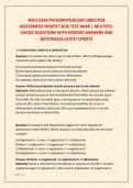 WGU D236 PATHOPHYSIOLOGY OBJECTIVE &NewLine;ASSESSMENT NEWEST 2026 TEST BANK &vert; MULTIPLE&NewLine;CHOICE QUESTIONS WITH VERIFIED ANSWERS AND &NewLine;RATIONALES LATEST UPDATE