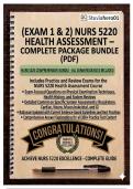 &lpar;Exam 1 & 2&rpar; NURS 5220 Health Assessment &ndash; Complete Package Bundle &lpar;PDF&rpar; &vert; UTA Advanced Practice Nursing &ndash; 1300&plus; Q&A with Verified Answers & Rationales &vert; 2025&sol;2026 A&plus; Guide