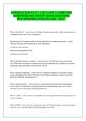 INTRODUCTION TO IT - C182 &sol;&sol; UNIT 3 COMPUTER HARDWARE AND HISTORY EXAM QUESTIONS WITH ANSWERS UPDATED 2026 &ndash; 2027 &period;