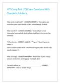 ATT Comp Test &lpar;FC&rpar; Exam Questions With Complete Solutions&period;