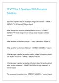 FC ATT Test 5 Questions With Complete Solutions&period;
