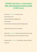 NSG3600- Peds &lpar;Exam 1&rpar; &lpar;Latest Update 2026 2027&rpar; Questions & Answers -Grade A- 100- Correct&period;