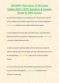 NSG3600- Peds &lpar;Exam 3&rpar; PQ &lpar;Latest Update 2026 2027&rpar; Questions & Answers -Grade A- 100- Correct