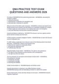 QMA PRACTICE TEST EXAM QUESTIONS AND ANSWERS 2026&NewLine;&NewLine;