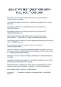 QMA STATE TEST QUESTIONS WITH FULL SOLUTIONS 2026