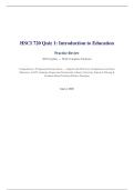 HSCI 720 QUIZ 1&colon; INTRODUCTION TO EDUCATION &vert; QUESTIONS AND ANSWERS &vert; 2026 UPDATE &vert; 100&percnt; CORRECT - LIBERTY&period;