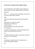 BIO 322&sol; BIO322&NewLine;Grand Canyon University -Bio 322 Exam 1 Questions With Complete Solutions&period;