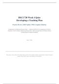 HSCI 720 WEEK 4 QUIZ&colon;DEVELOPING A TEACHING PLAN &vert; QUESTIONS AND ANSWERS &vert; 2026 UPDATE &vert; 100&percnt; CORRECT&period;