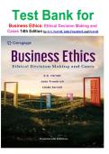 Test Bank for Business Ethics&colon; Ethical Decision Making and Cases 14th Edition by O&period; C&period; Ferrell&comma; John Fraedrich and Ferrell isbn-9798214043098