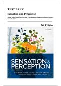 Test Bank &mdash; Sensation and Perception&comma; 7th Edition &lpar;Wolfe&comma; Levi&comma; Holt&comma; Bartoshuk&comma; Herz&comma; Klatzky & Merfeld&comma; 2024&rpar; &vert; All Chapters Covered
