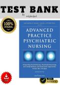 Full Test Bank for Advanced Practice Psychiatric Nursing&colon; Integrating Psychotherapy&comma; Psychopharmacology & Complementary Approaches Across the Life Span 2nd Edition &vert; Updated 2026&sol;2027 &vert; PMHNP Q&A