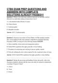 CTBS EXAM PREP QUESTIONS AND ANSWERS WITH COMPLETE SOLUTIONS ALREADY PASSED&excl;&excl;&excl;