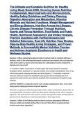 The Ultimate and Complete Nutrition for Healthy Living Study Guide 2025&comma; Covering Human Nutrition Fundamentals&comma; Macronutrients and Micronutrients&comma; Healthy Eating Guidelines and Dietary Planning&comma; Digestion Absorption and Metabolism&comma; Vitamins Minerals and N