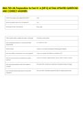 MBA 703 LIN-Preparation for Test &num;1 A &lpar;SET 2&rpar; ACTUAL UPDATED QUESTIONS &NewLine;AND CORRECT ANSWERS 
