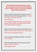 CSA Z246 Pipeline Integrity Management Exam &NewLine;Practice Questions And Correct Answers&vert;&vert;Verified &NewLine;Exam&excl;&excl;&excl; &lpar;Verified Answers&rpar; Plus Rationale 2026&sol;2027 &NewLine;Q&A&vert; Instant Download Pdf 