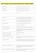 MBA 701 Module 3 ACTUAL UPDATED QUESTIONS AND CORRECT ANSWERS 