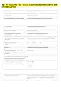 MBA 701 Problem Set 1 & 2 - Osmani&comma; Test ACTUAL UPDATED QUESTIONS AND &NewLine;CORRECT ANSWERS