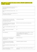 MBA 650 Econ of Mngrl Decisions ACTUAL UPDATED QUESTIONS AND &NewLine;CORRECT ANSWERS 