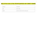 MBA 618 Study Guide ACTUAL UPDATED QUESTIONS AND CORRECT ANSWERS 